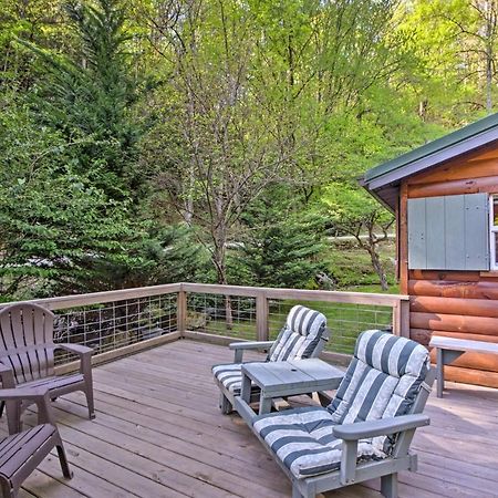 Bryson City Cabin With Fire Pit On Coopers Creek! Exteriör bild