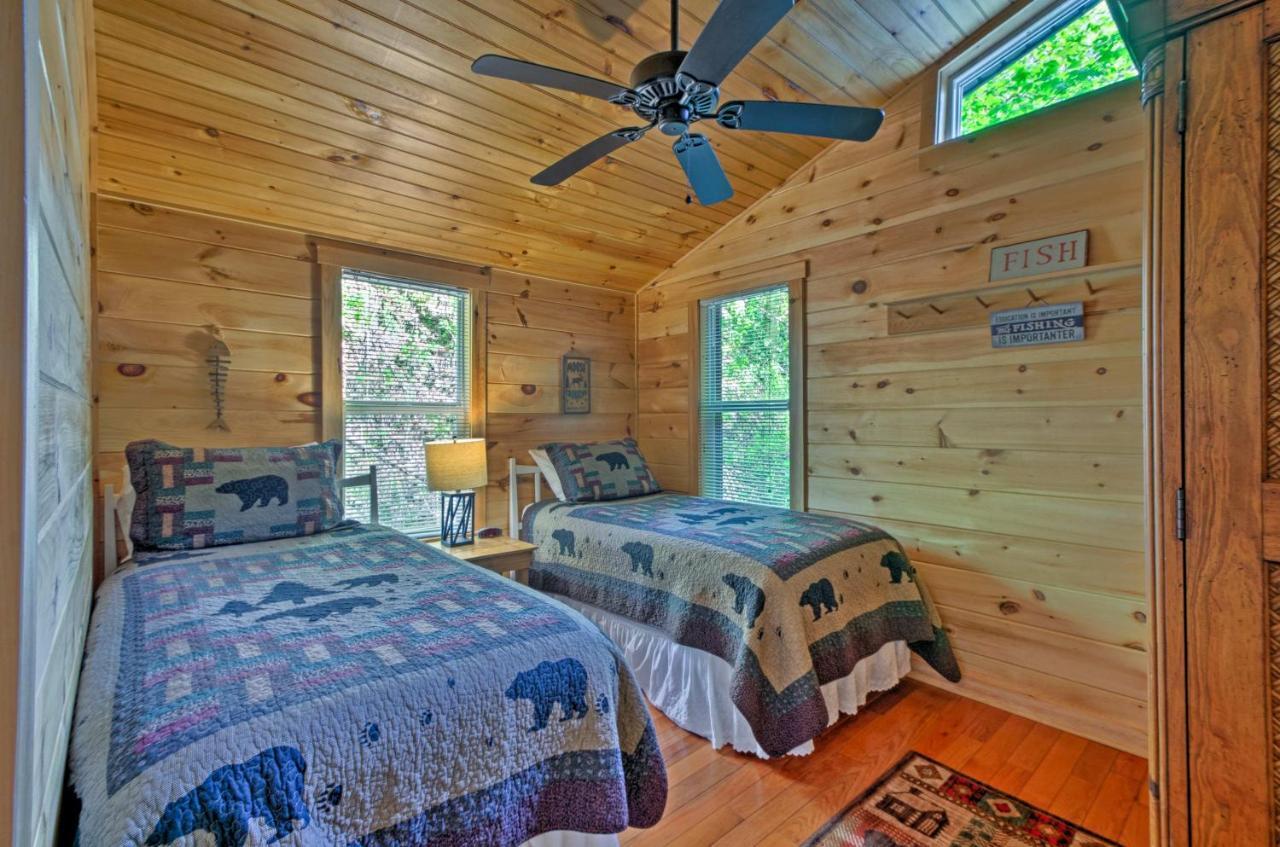 Bryson City Cabin With Fire Pit On Coopers Creek! Exteriör bild