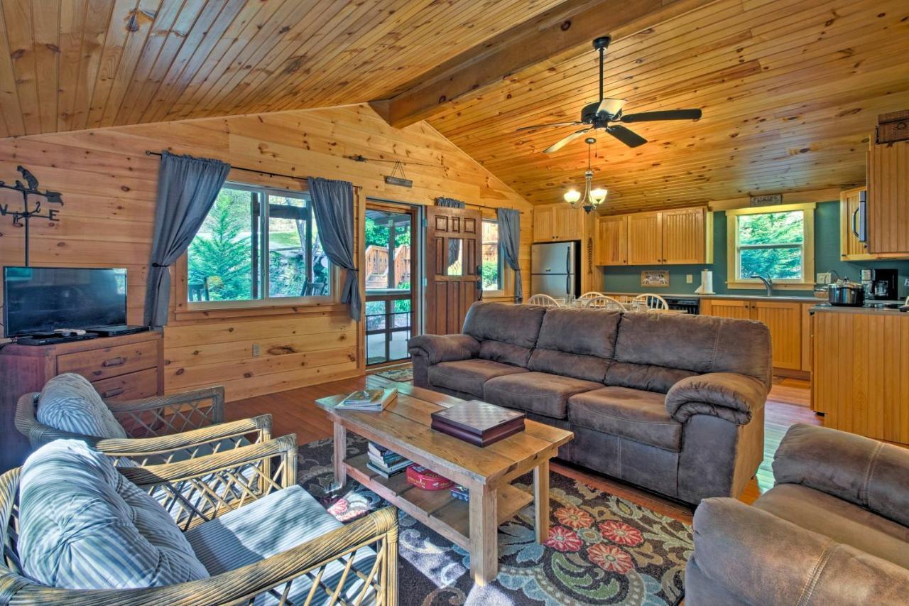 Bryson City Cabin With Fire Pit On Coopers Creek! Exteriör bild