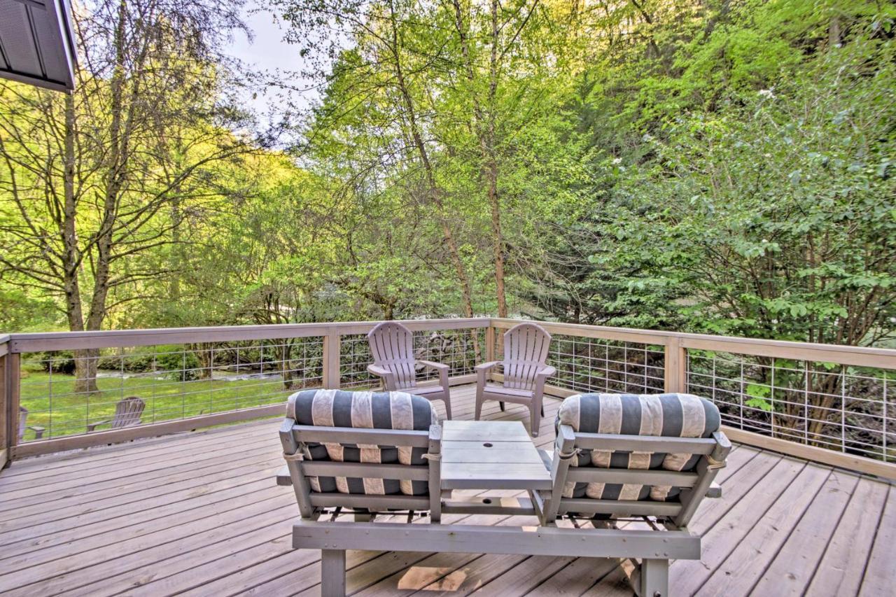 Bryson City Cabin With Fire Pit On Coopers Creek! Exteriör bild