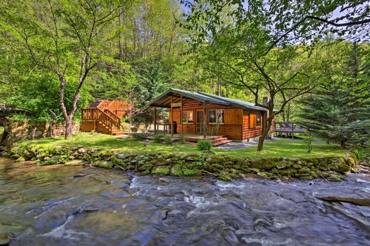 Bryson City Cabin With Fire Pit On Coopers Creek! Exteriör bild